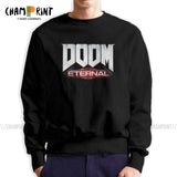 Men Doom Eternal Gaming Hoodie Casual Sweatshirt 100% Cotton Street Pullover Male